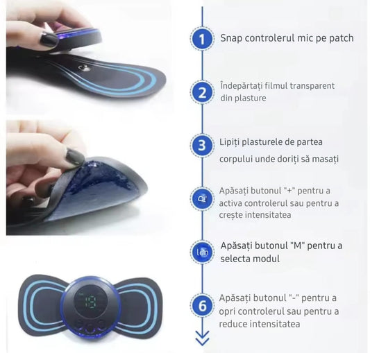 Plasture inteligent pentru masaj – relaxare instantă!