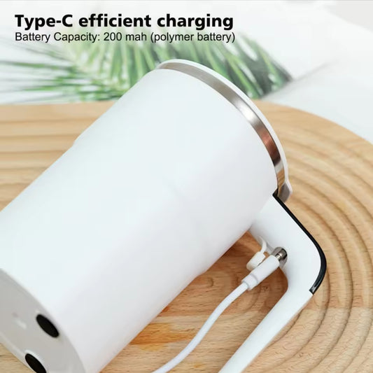 🥛Cana inteligentă cu amestecare automată și afișaj digital al temperaturii