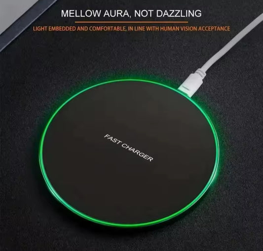 🔋 Încărcător Wireless 30W Fast Charging cu Port Type-C