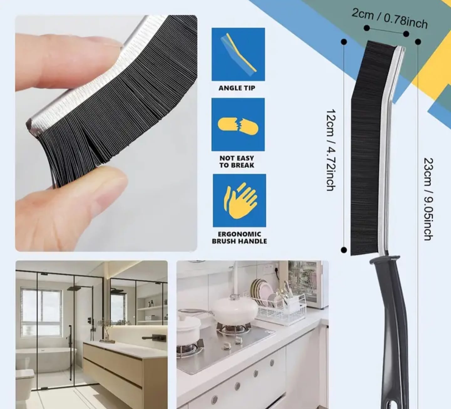 ⭐ Set curățenie: Ștergător cu pulverizator + Perie spații înguste – Doar 46 lei!