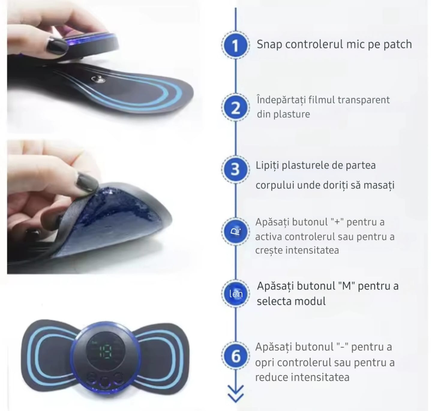 Plasture inteligent pentru masaj – relaxare instantă!