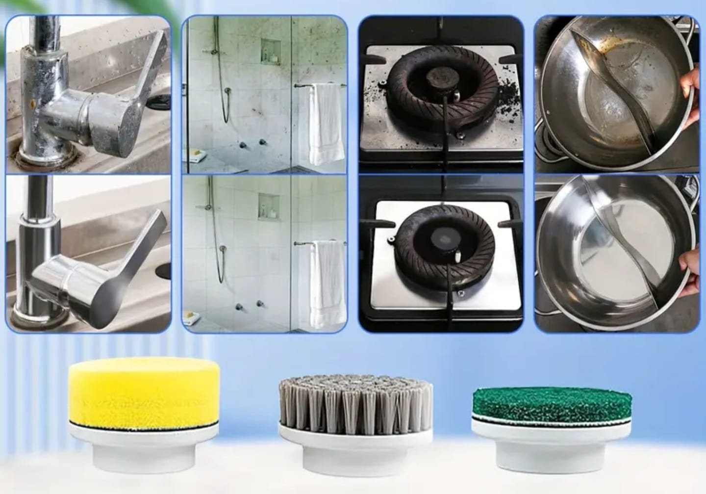 ⚡ Perie electrică multifuncțională cu 3 trepte de viteza – curățenie fără efort!