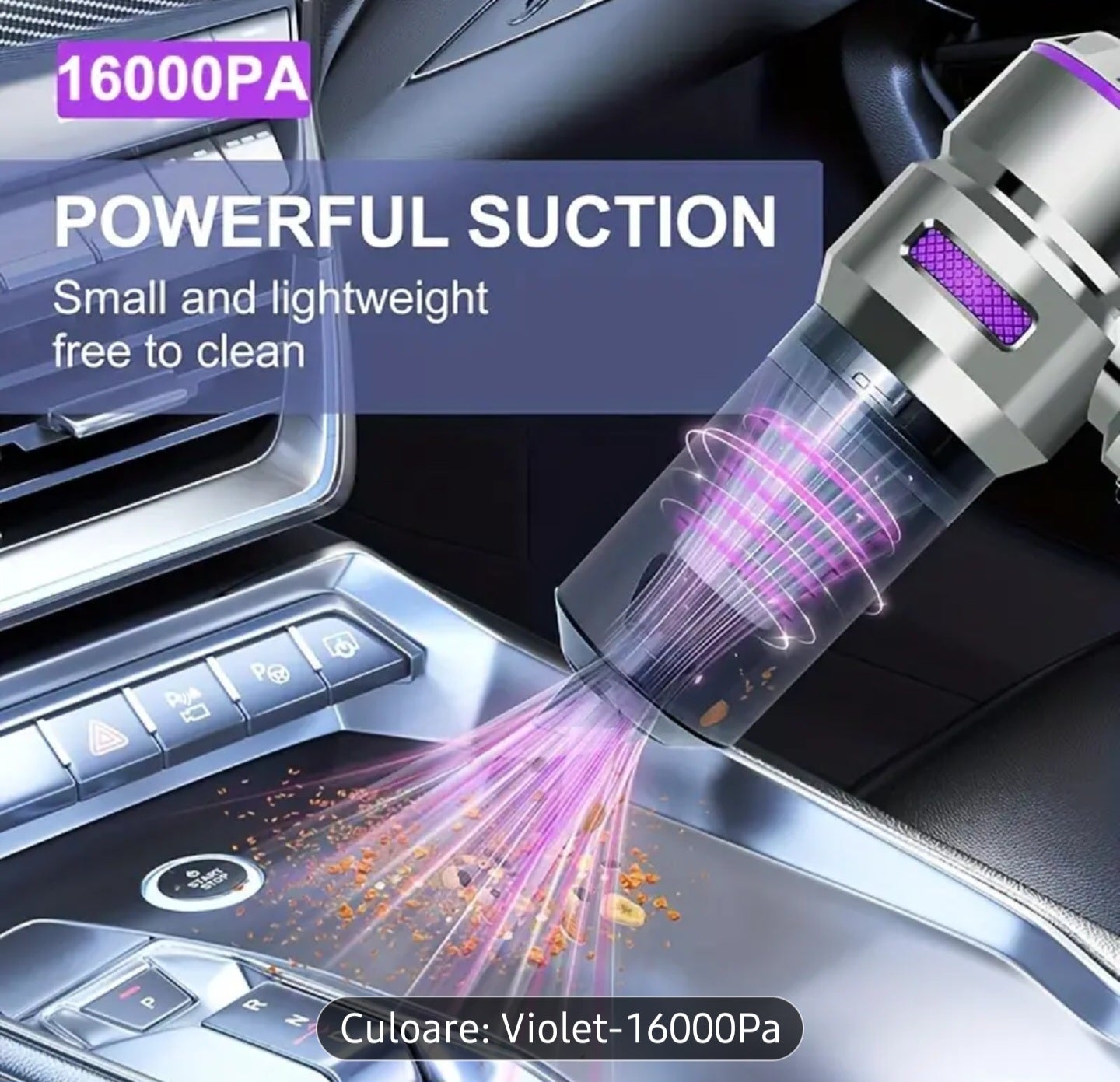 🌕 Aspirator+SUFLANT Portabil QILIEASY 16000Pa – Putere mare de aspirație, ideal pentru mașină, casă, birou sau camping